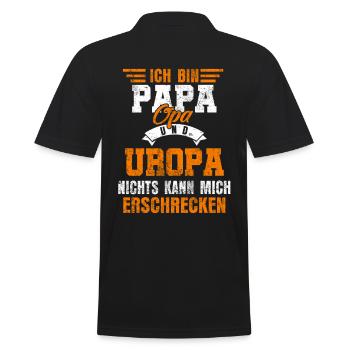 Uropa Urgroßvater - Männer Poloshirt - Schwarz - Hinten - Kai (181cm)
