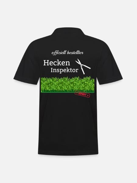 Garden Dear Hedges Inspector Hedge Trimmer - Men's Polo Shirt - black