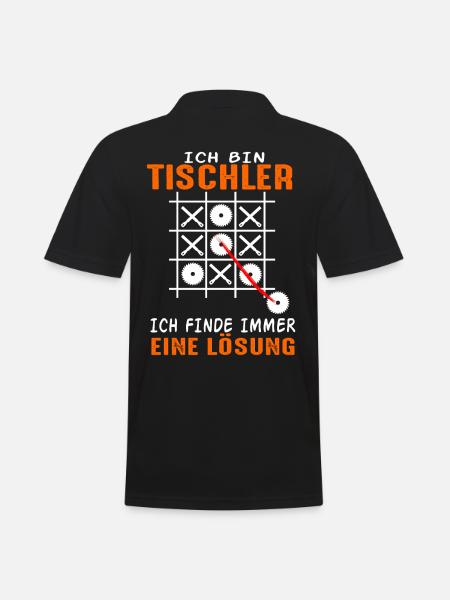 Tischler Handwerk Schreiner - Männer Poloshirt - Schwarz