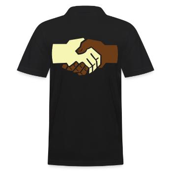 Anti-racisme contre la liberté d'expression de droite - Polo Homme - noir - Dos - Kai (181cm)
