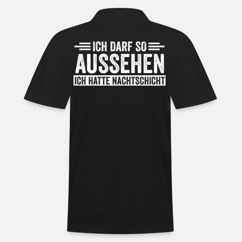 Nachtschicht Krankenschwester - Männer Poloshirt - Schwarz