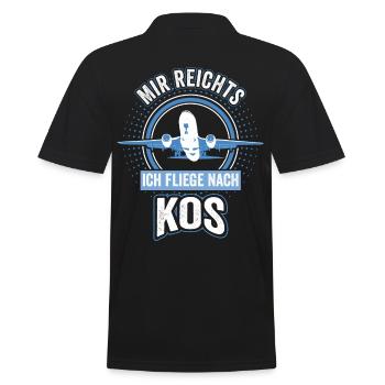 Kos Griechenland Meer Sommer Ferien Insel - Männer Poloshirt - Schwarz - Hinten - Kai (181cm)
