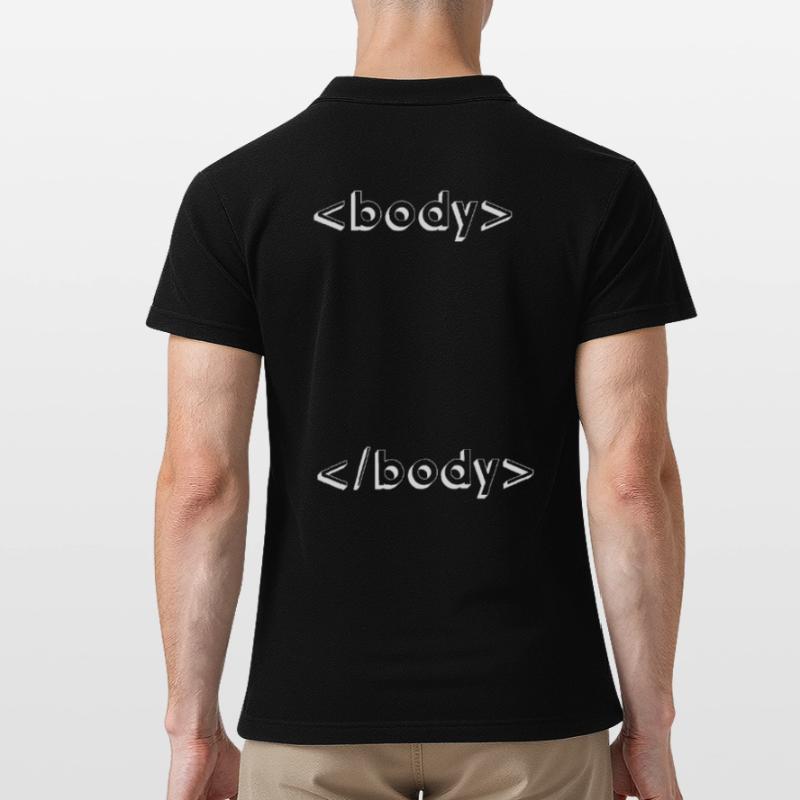 html css geek programmierung Männer Poloshirt