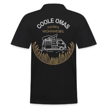 Coole Omas fahren Wohnmobil - Men's Polo Shirt - black - Back - Kai (181cm)