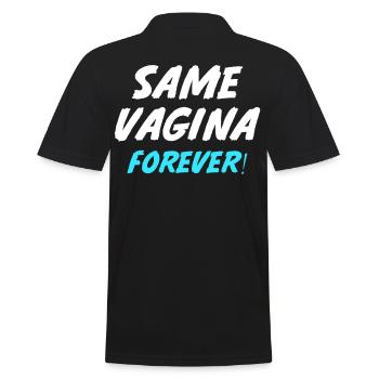 Même vagin pour toujours mariage fiançailles fête de mariage - Polo Homme - noir - Dos - Kai (181cm)