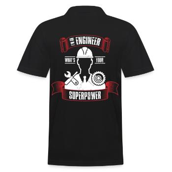Ingénieur ingénieur industriel génie mécanique - Polo Homme - noir - Dos - Kai (181cm)