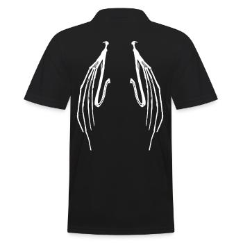 Occultisme occultisme ailes de chauve-souris ailes d'ange - Polo Homme - noir - Dos - Kai (181cm)