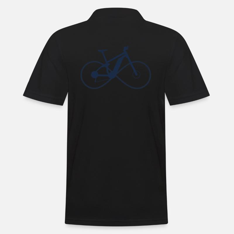 E-Bike - Männer Poloshirt - Schwarz