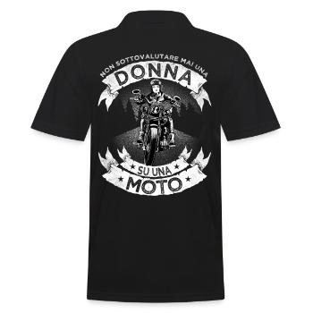 Biker Donna Compleanno Idea Regalo Moto Bike - Polo Homme - noir - Dos - Kai (181cm)