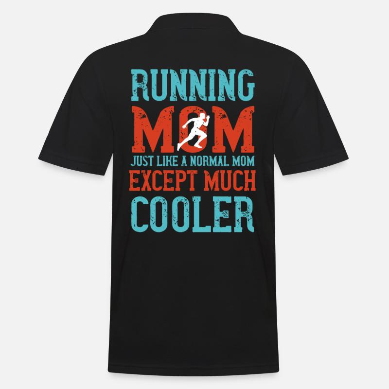 Running Joggen Laufen - Männer Poloshirt - Schwarz