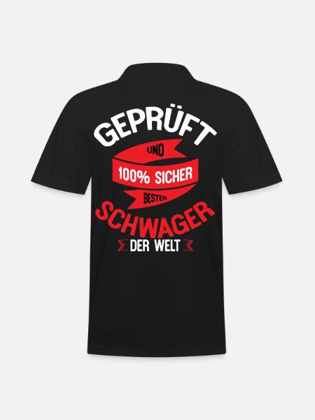 Schwager Geschenk - Männer Poloshirt - Schwarz