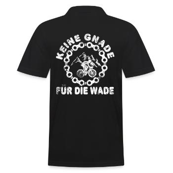 Rennrad Keine Gnade Für Die Wade Lustig - Männer Poloshirt - Schwarz - Hinten - Kai (181cm)