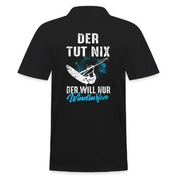 Windsurfen Windsurfer Windsurfing Windsurf Lustig - Männer Poloshirt - Schwarz - Hinten - Kai (181cm)
