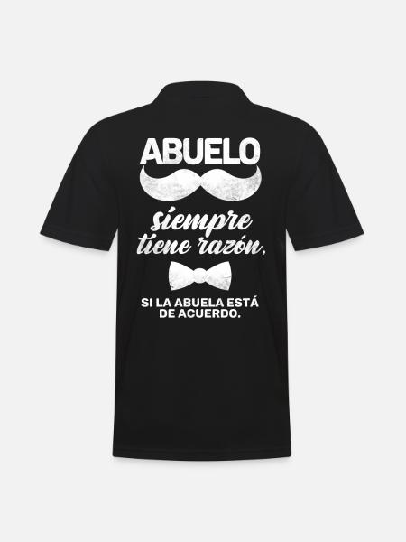 Abuelo - Men's Polo Shirt - black