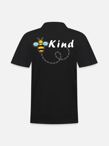 Bee Kind Autism Awarness - Men's Polo Shirt - black