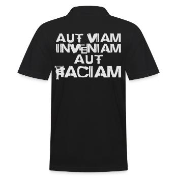 Aut viam inveniam aut faciam | Hannibal - Men's Polo Shirt - black - Back - Kai (181cm)