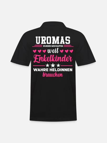 Uroma Heldin Urgroßmutter Oma Geschenke - Männer Poloshirt - Schwarz