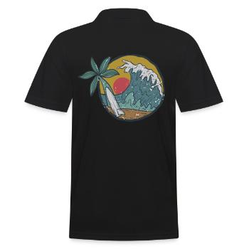 Plage - Polo Homme - noir - Dos - Kai (181cm)