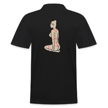 Femme nue | Bondage | Sexe | Nude | BDSM | Amour - Polo Homme - noir - Dos - Kai (181cm)