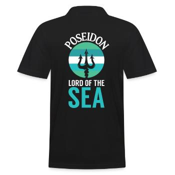 Poséidon Seigneur de la Mer - Polo Homme - noir - Dos - Kai (181cm)