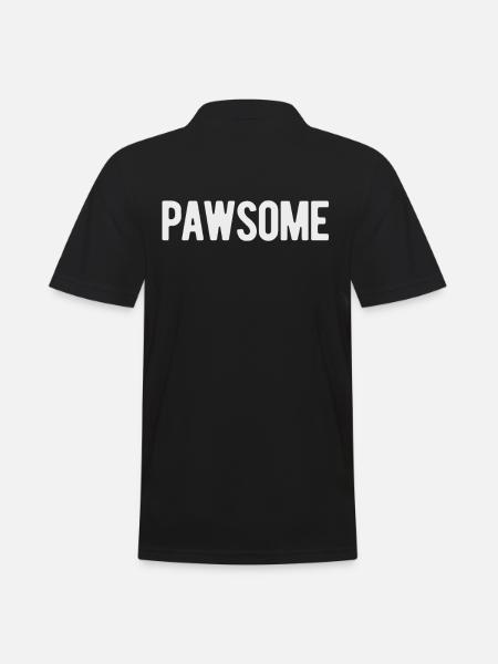 Pawsome - Men's Polo Shirt - black