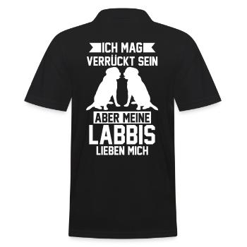 Labrador Retriever Labradorhalter Hund Lustige Spr - Männer Poloshirt - Schwarz - Hinten - Kai (181cm)