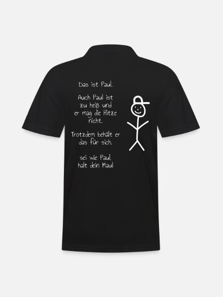 Das ist Paul meme - Männer Poloshirt - Schwarz