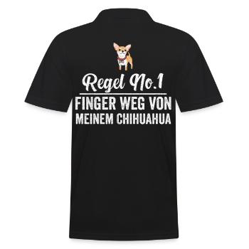 Chihuahua Hunde Chihuahuabesitzer Geschenk - Männer Poloshirt - Schwarz - Hinten - Kai (181cm)