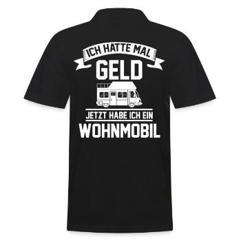 Campen Campingplatz Camper Wohnwagen Lustige Sprüc - Männer Poloshirt - Schwarz - Hinten - Kai (181cm)