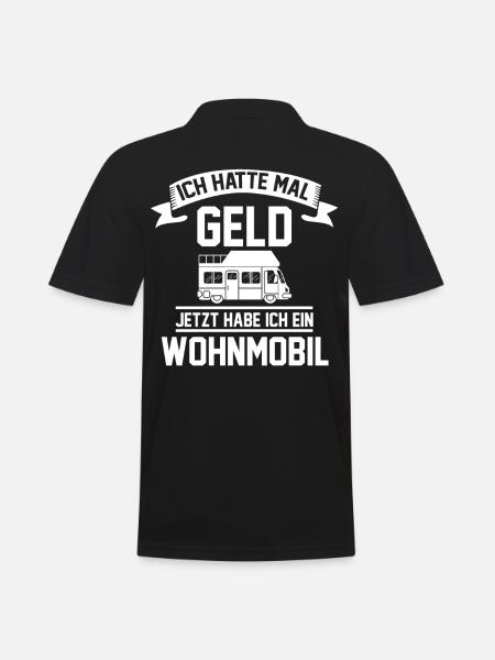 Campen Campingplatz Camper Wohnwagen Lustige Sprüc - Männer Poloshirt - Schwarz
