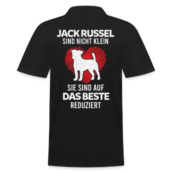 Jack Russell Terrier Hund Hundeliebhaber Lustige S - Männer Poloshirt - Schwarz - Hinten - Kai (181cm)