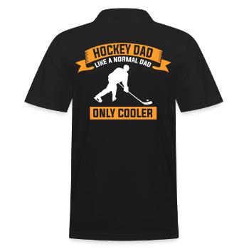 Hockey papa comme un papa normal seulement plus cool - Polo Homme - noir - Dos - Kai (181cm)