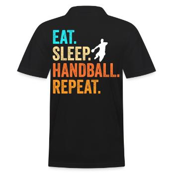 Cadeau de tournoi de handball - Polo Homme - noir - Dos - Kai (181cm)
