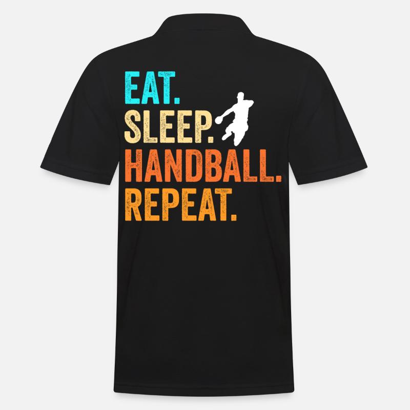 Handball-Turnier Geschenk - Männer Poloshirt - Schwarz