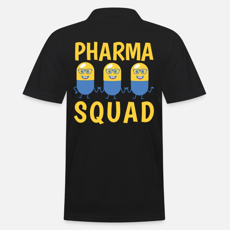 Pharma Squad Tanzen Pillen - Männer Poloshirt - Schwarz