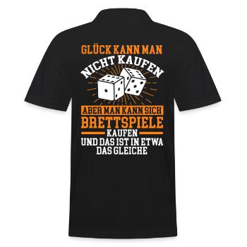 Brettspiele Brettspieler Geschenk - Männer Poloshirt - Schwarz - Hinten - Kai (181cm)