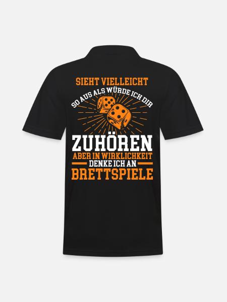 Brettspiele Fan - Männer Poloshirt - Schwarz