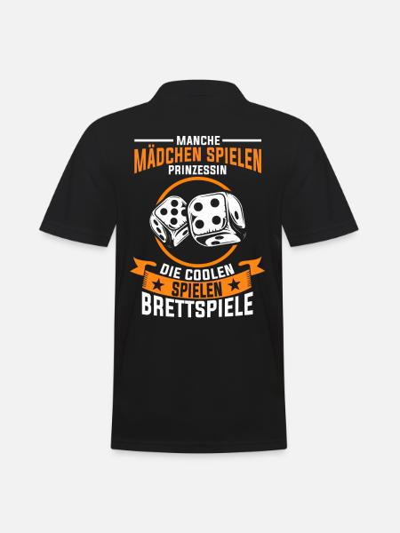 Brettspiele Mädchen - Männer Poloshirt - Schwarz