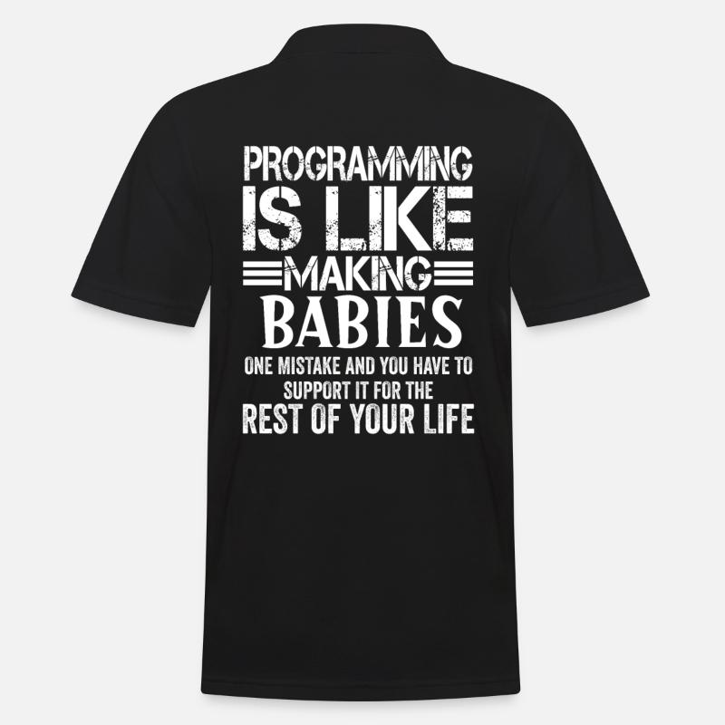 Programmierer Informatiker Coder Geschenk - Männer Poloshirt - Schwarz