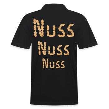 Erdnuss Erdnüsse Nuss Nüsse Nahrungsmittel - Männer Poloshirt - Schwarz - Hinten - Kai (181cm)