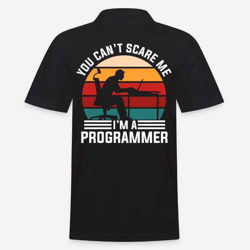Programmeur rétro - Polo Homme - noir