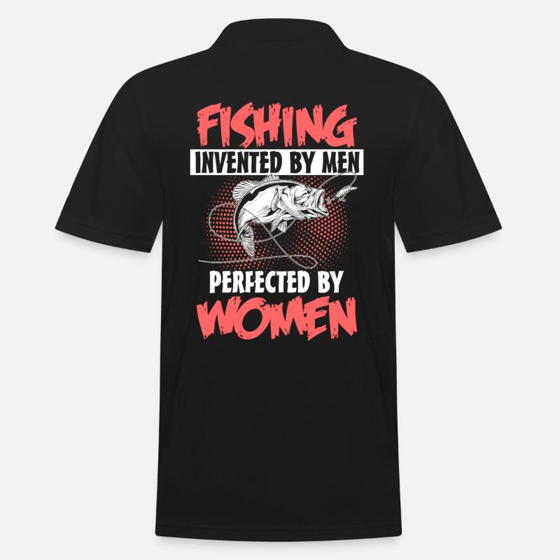 Fliegenfischen Mädchen - Männer Poloshirt - Schwarz