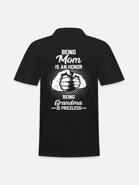 Oma Mama Mutter Großmutter - Männer Poloshirt - Schwarz