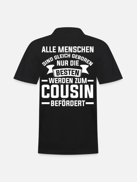 Bester Cousin - Männer Poloshirt - Schwarz