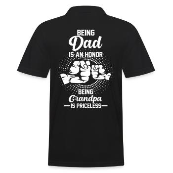 Grand-père grand-père - Polo Homme - noir - Dos - Kai (181cm)