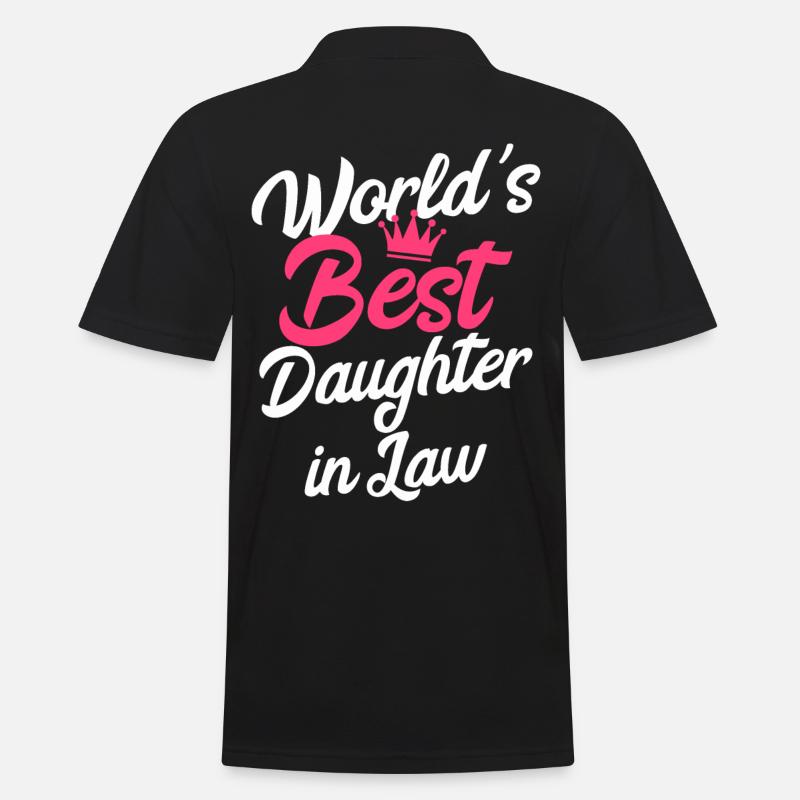 Beste Schwiegertochter - Männer Poloshirt - Schwarz