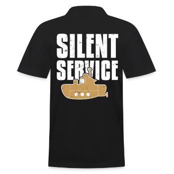 Silent Service U-Boot U-Boot U-Boot - Männer Poloshirt - Schwarz - Hinten - Kai (181cm)