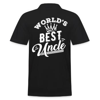 Le meilleur oncle du monde - Polo Homme - noir - Dos - Kai (181cm)