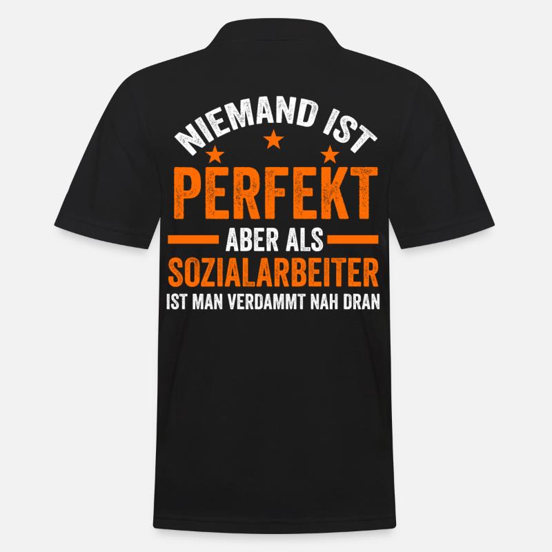 Sozialarbeiter Sozialarbeit - Männer Poloshirt - Schwarz
