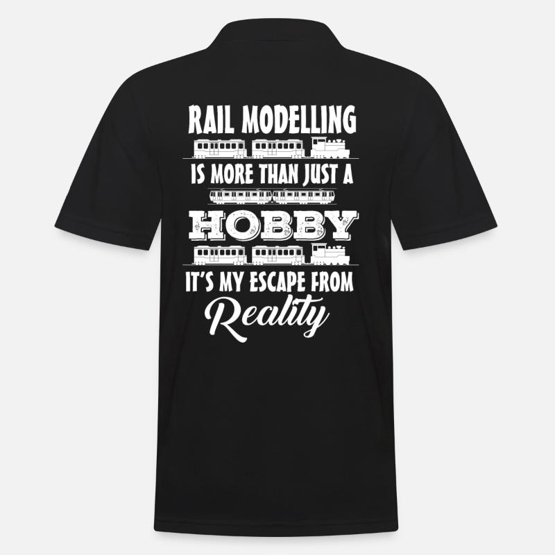 Model railway model railway railway - Men's Polo Shirt - black